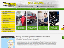 Tablet Screenshot of novato.towing-san-francisco.com